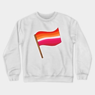 Lesbian Pride Flag Crewneck Sweatshirt